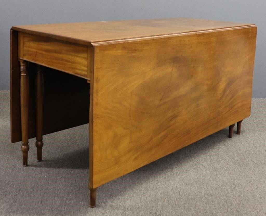 Federal walnut gate leg table,