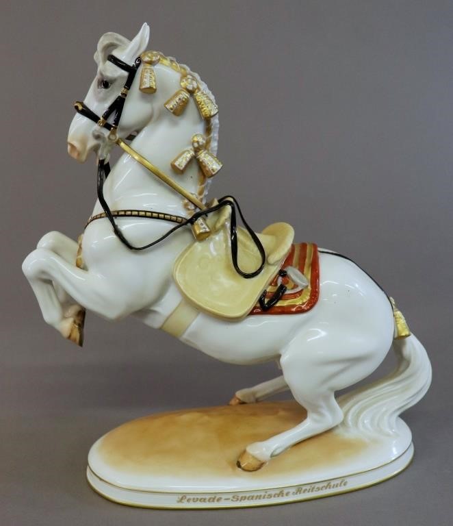 Augarten Austrian porcelain Lipizzaner,