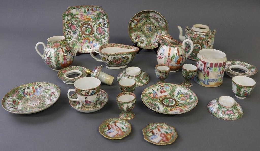 Rose medallion tableware to include