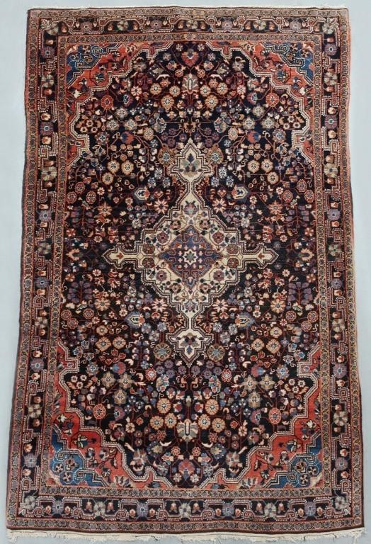 Kashan center hall carpet, 6'7"