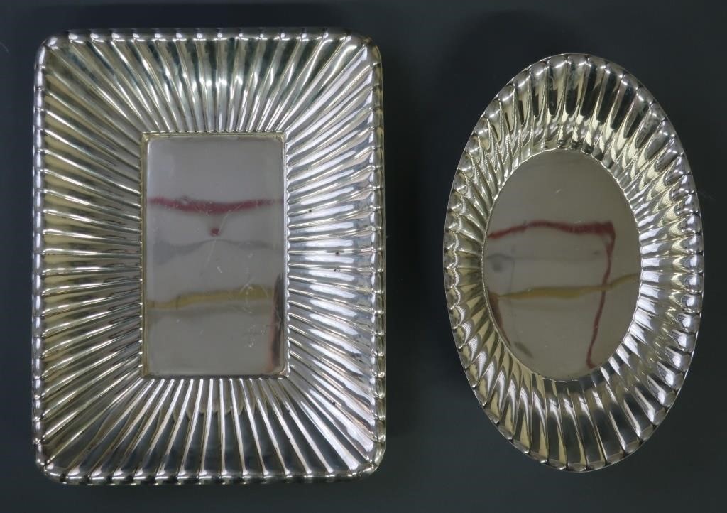 Sterling silver rectangular dish,