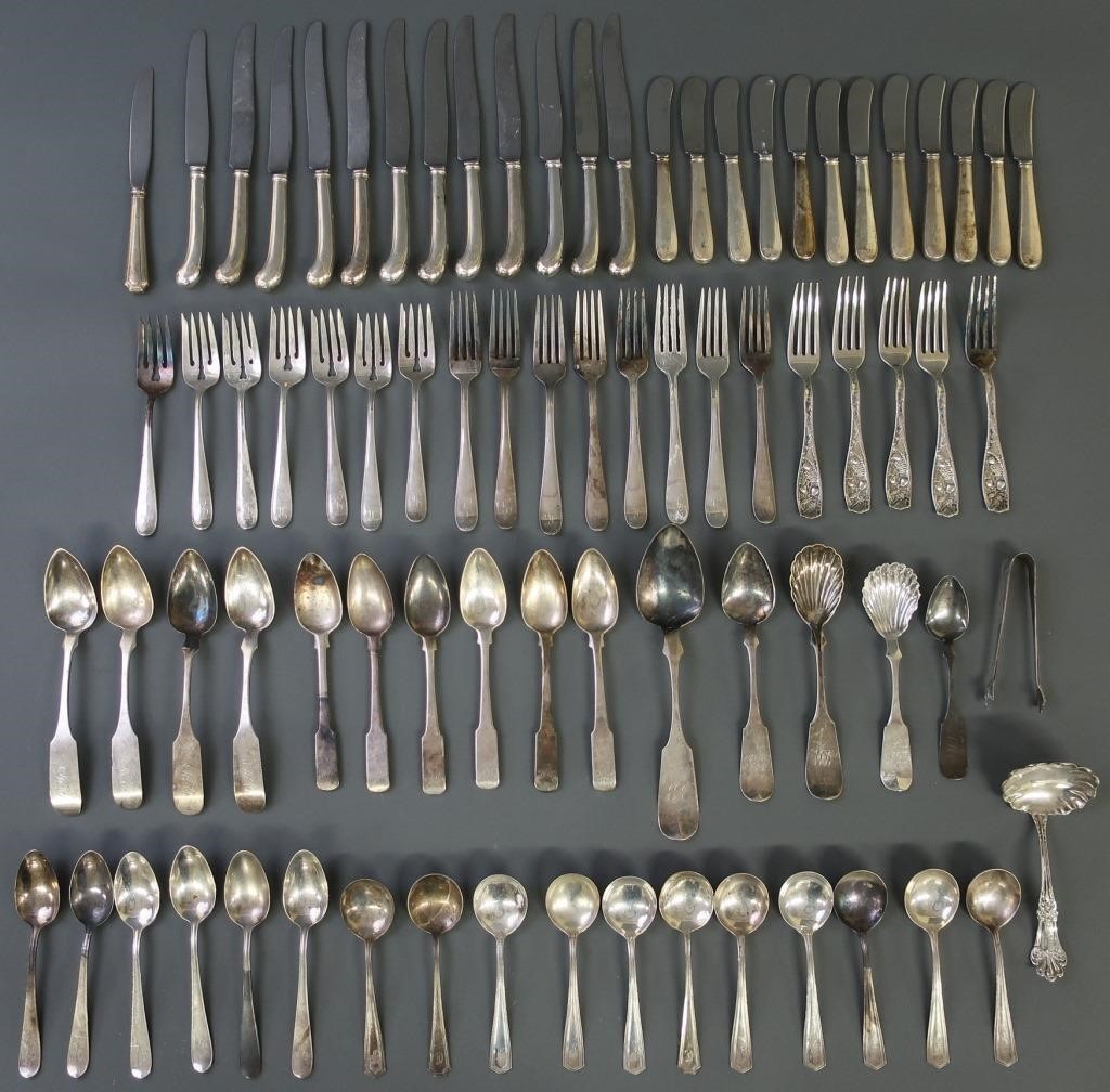 Sterling and coin silver flatware 31183b