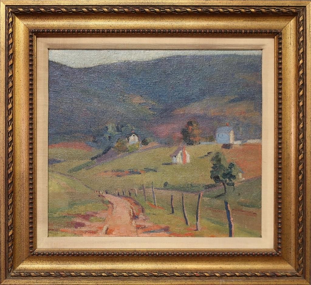 Unsigned Impressionist oil on board