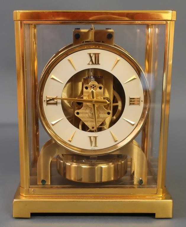 LeCoultre Atmos clock, 9"h x 6