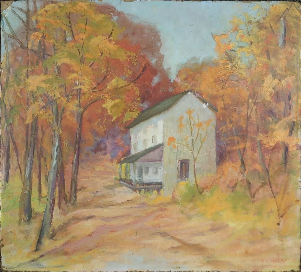 Unframed oil on board Pennsylvania 311872