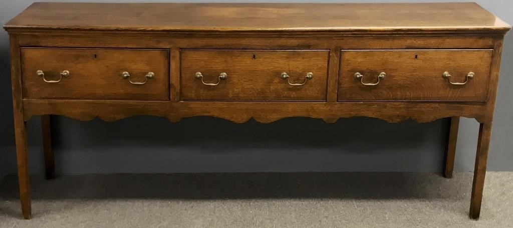 Georgian Oak dresser base sideboard 3118a7