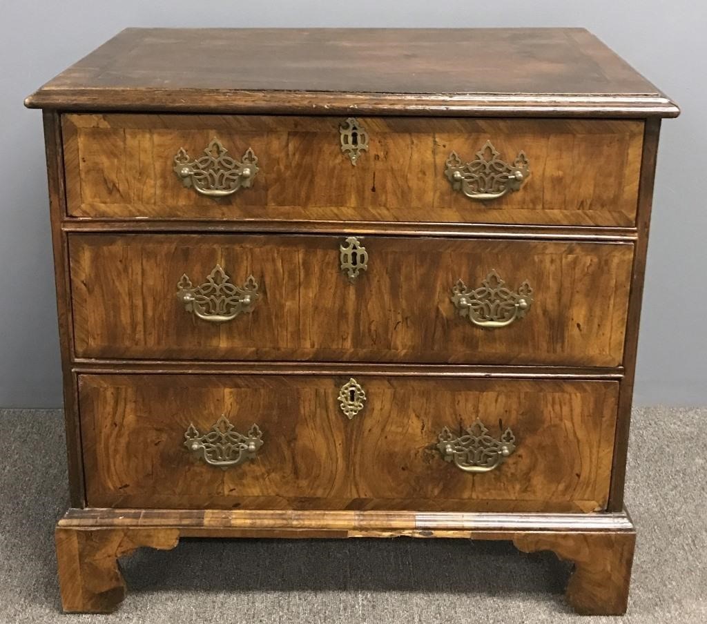 English Chippendale mahogany bachelor's