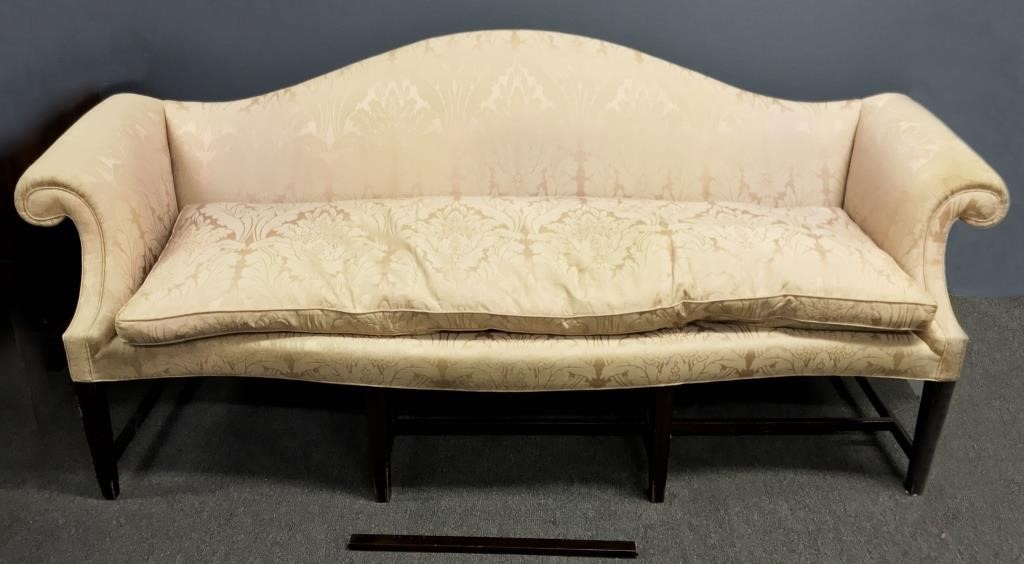 English Chippendale camelback sofa  3118d3