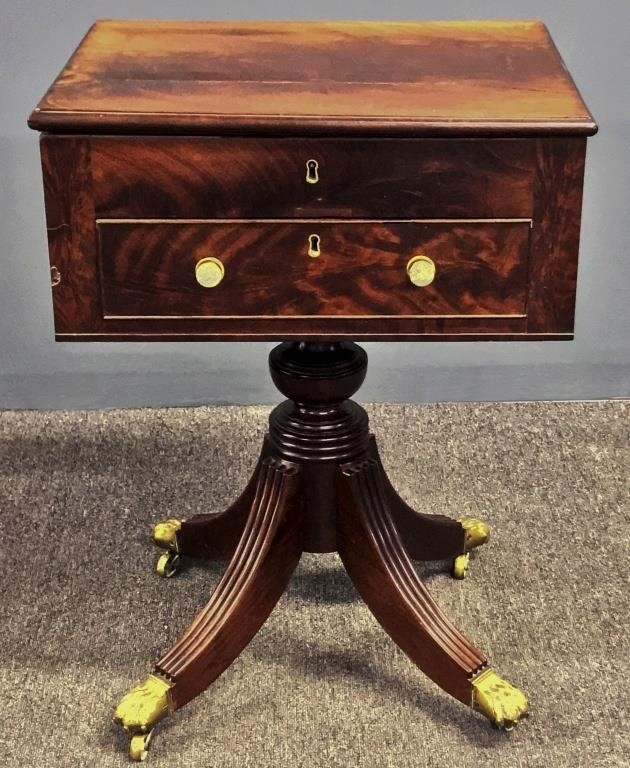 Georgian mahogany sewing table  3118f0