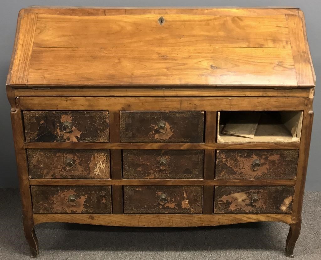 French fruitwood slant lid desk  311908