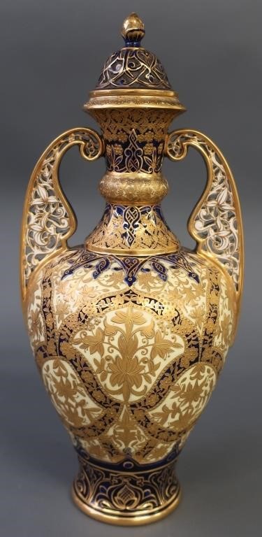 "Alhambra" vase by Crown Derby,