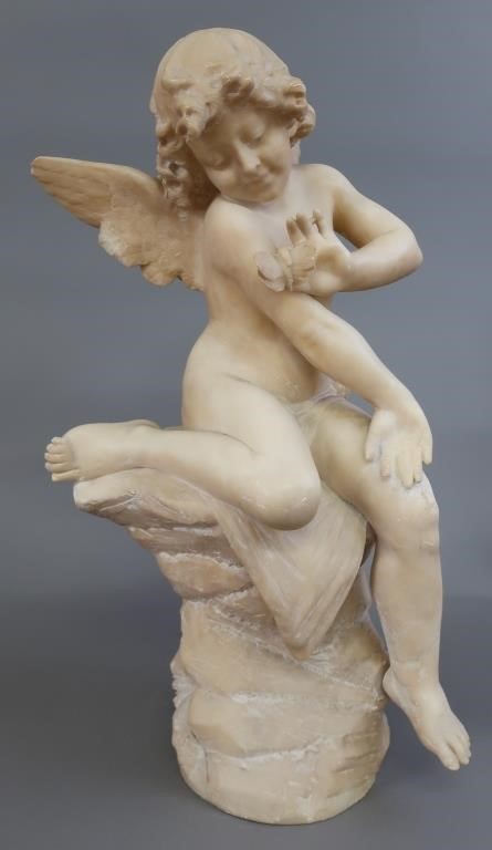 19th c. Italian alabaster carved