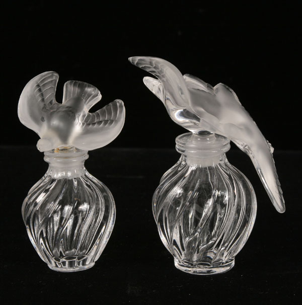 Lot of two Lalique art glass L Air 4e8f2