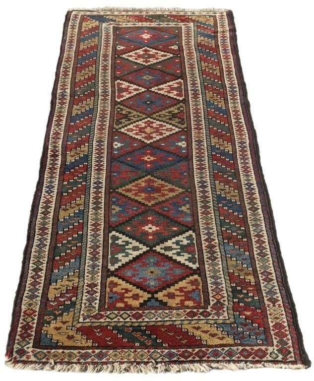 Colorful Persian center hall runner  3119b6