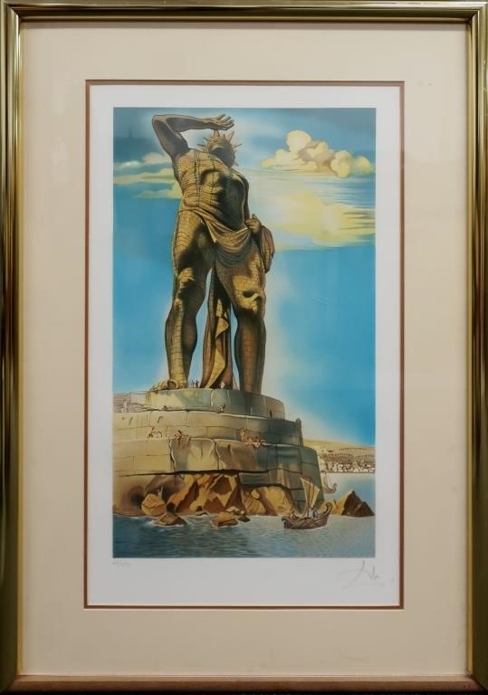 Salvador Dali framed and matted