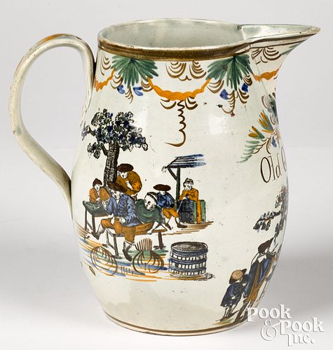 PEARLWARE PITCHER DATED 1809Pearlware 3119e3