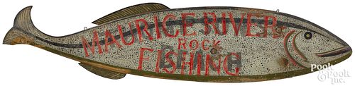 NEW JERSEY PAINTED FISH TRADE SIGN,