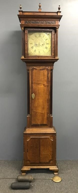 English Chippendale oak tall case 311ac3