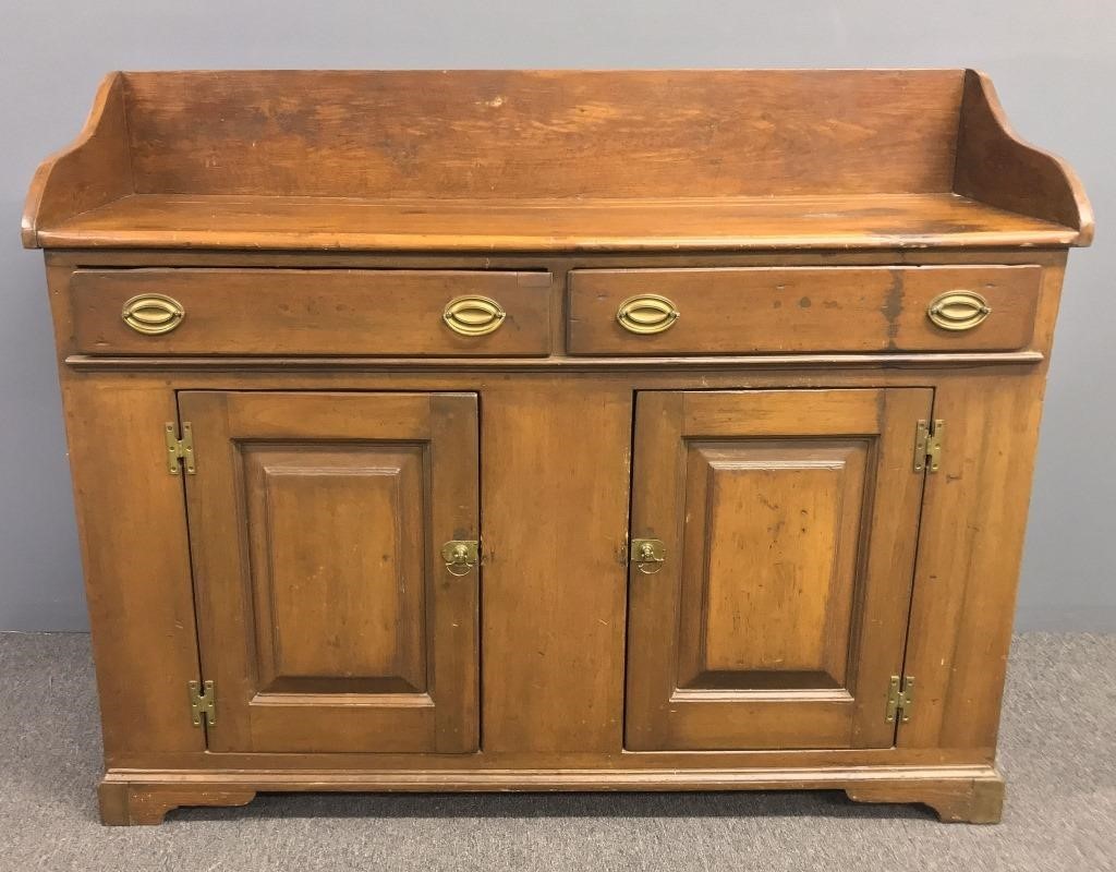 Pine Dutch cupboard base with back 311aec