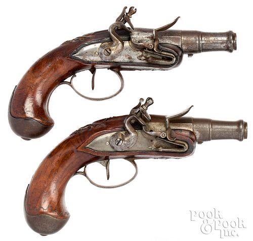 PAIR OF FRENCH FLINTLOCK PISTOLSPair