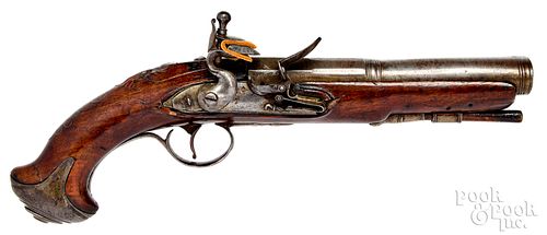 FRENCH FLINTLOCK BLUNDERBUSS PISTOLFrench 311b2a