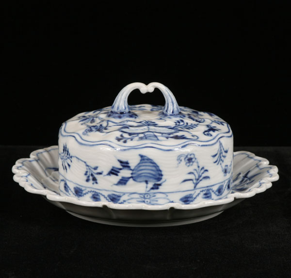 Meissen porcelain covered butter