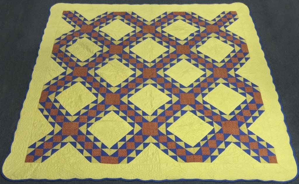 Quilt, Hovering Hawks pattern, circa