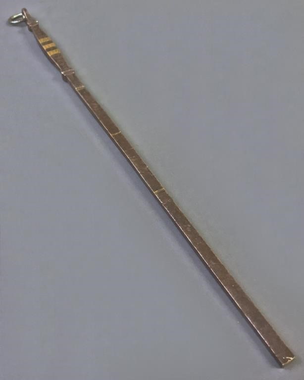 Rare 18th c. iron measure, dated