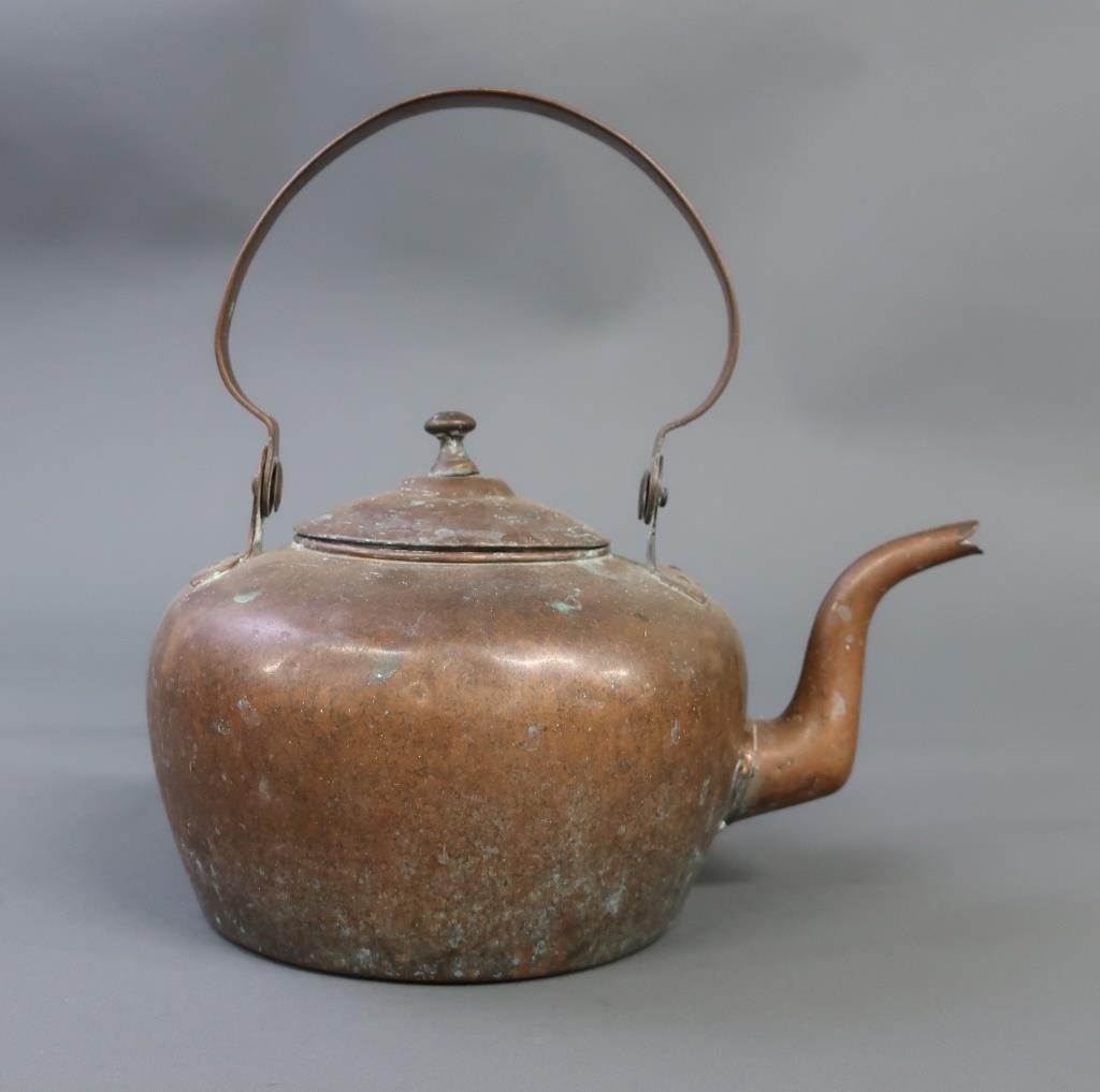 American copper kettle, early 19th c.,
