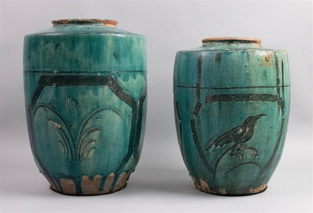 TWO CHINESE PROVINCIAL EARTHENWARE 311c8e