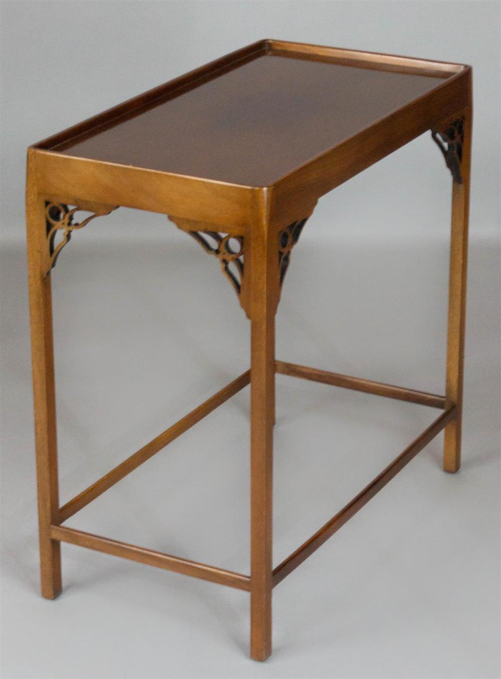 CHIPPENDALE STYLE MAHOGANY SIDE