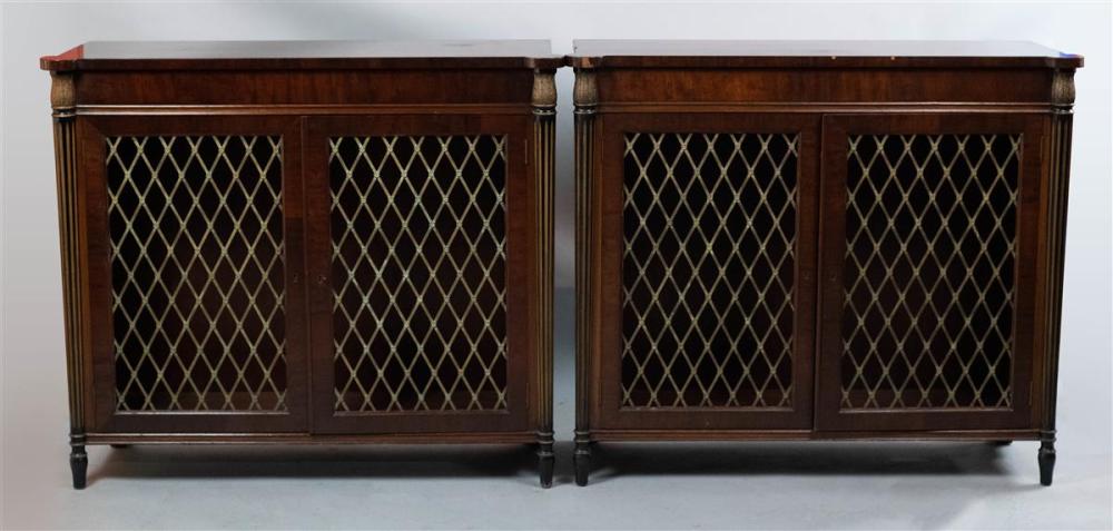 PAIR OF REGENCY STYLE MAHOGANY 311d12