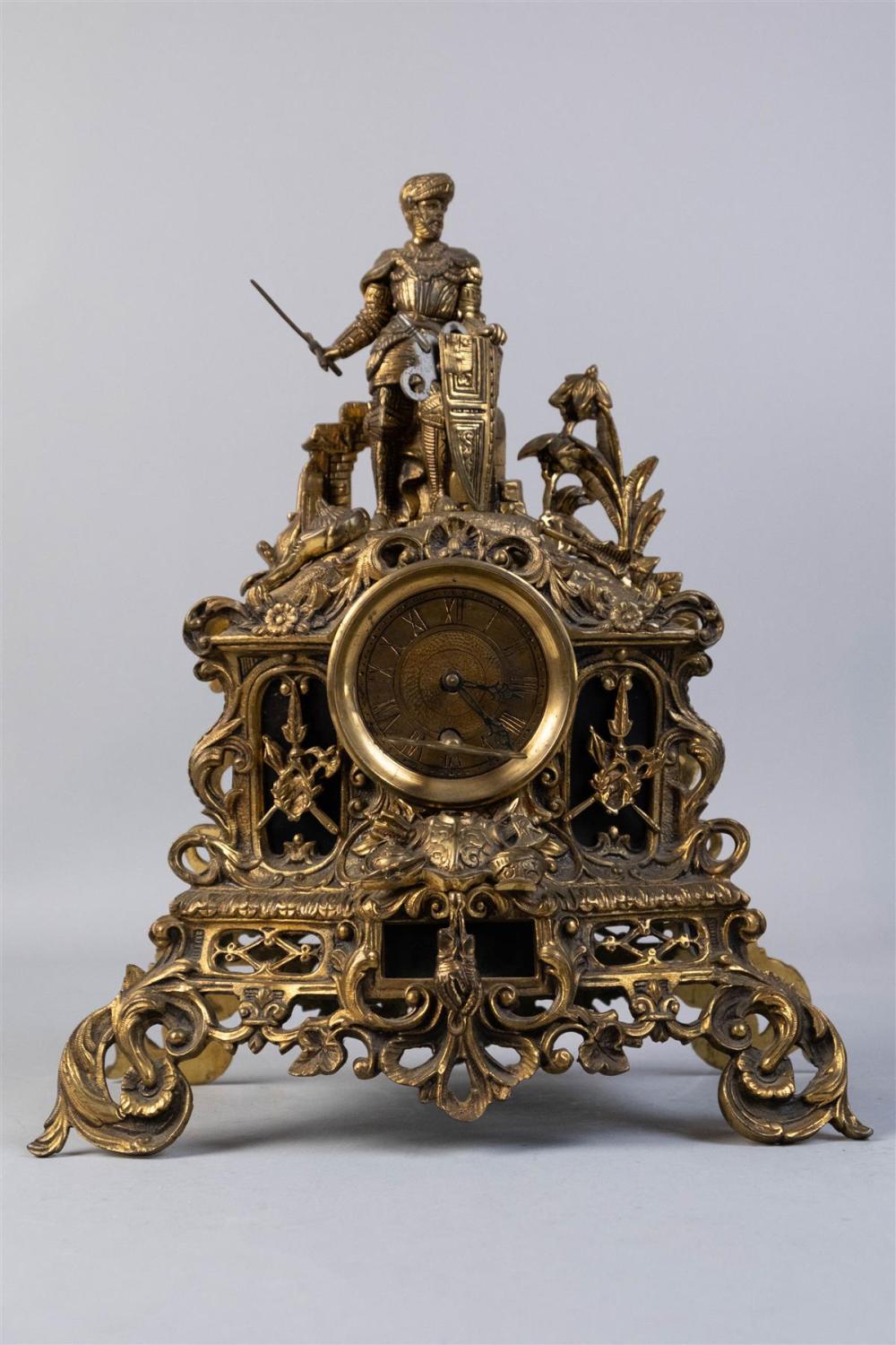 ROCOCO STYLE GILT-METAL MANTEL