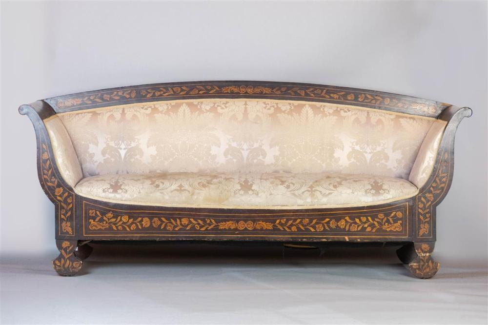 DUTCH MARQUETRY SETTEE, CIRCA 1830DUTCH