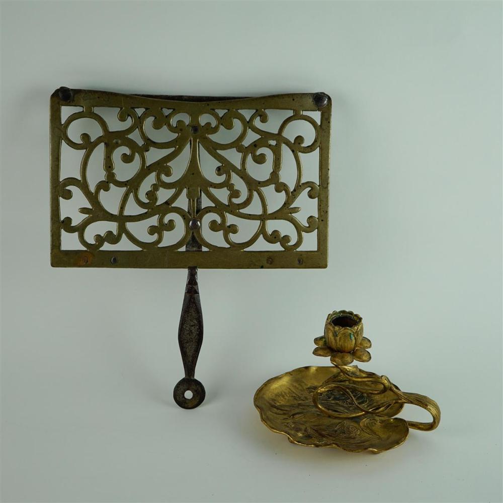 GILT METAL ART NOUVEAU STYLE CHAMBER 311d51