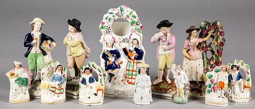 GROUP OF STAFFORDSHIRE FIGURESGroup