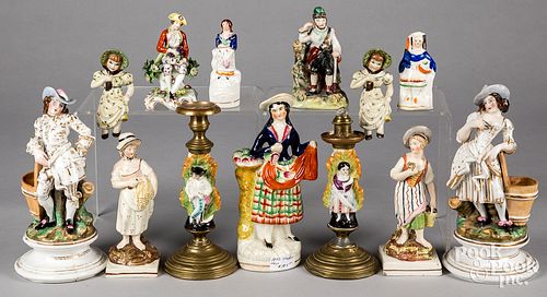 GROUP OF STAFFORDSHIRE FIGURESGroup