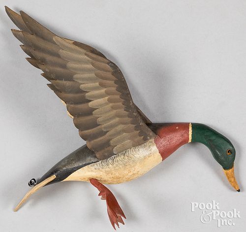 FLYING MALLARD DUCK DECOY WALL 311e98