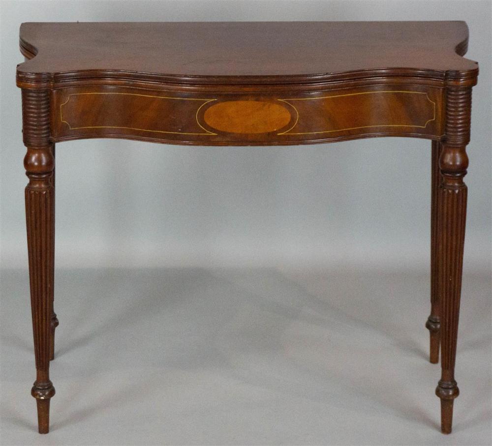 LATE FEDERAL INLAID MAHOGANY GAMES 311fbe