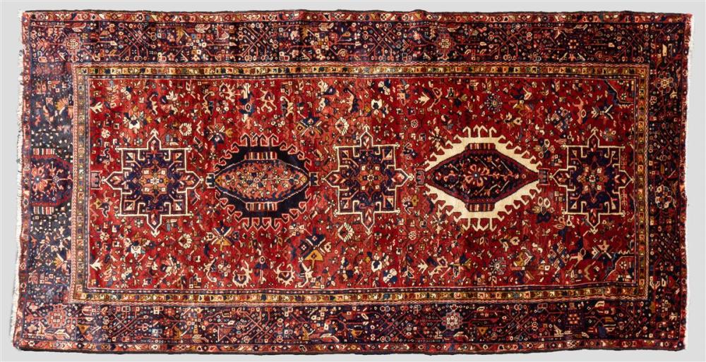 ANTIQUE PERSIAN KARAJAH WOOL RUGANTIQUE 311fe5