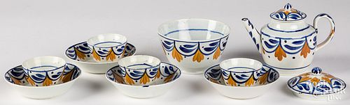 LEEDS PEARLWARE TEA SERVICELeeds 31200f