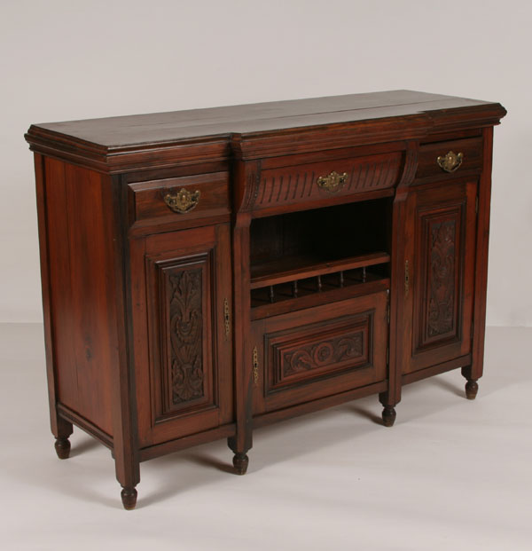 Art Nouveau Victorian server sideboard  4e99c