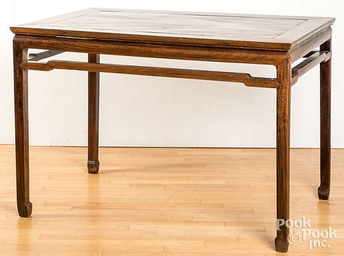 CHINESE HARDWOOD TABLE, 19TH C.Chinese