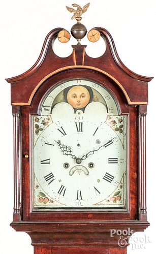 MAHOGANY TALL CASE CLOCK, EARLY