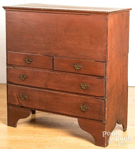 NEW ENGLAND PAINTED PINE MULE CHEST  312040