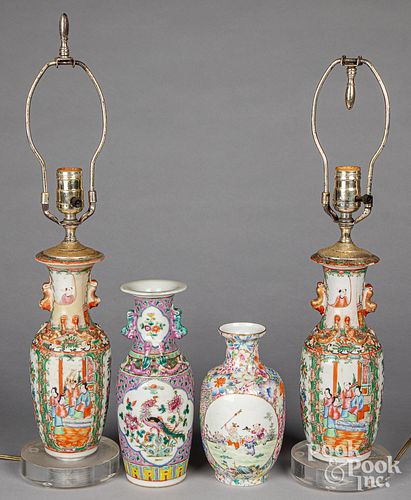 FIVE CHINESE FAMILLE ROSE PORCELAIN 31210f