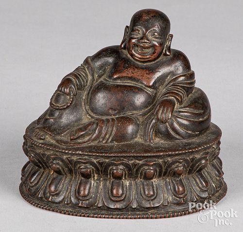 CHINESE BRONZE LAUGHING BUDDHAChinese 312140