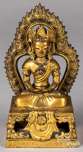 CHINESE GILT BRONZE BUDDHAChinese 312146