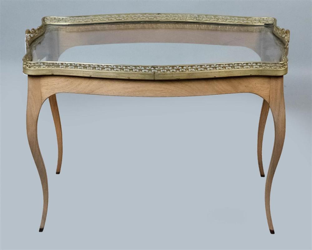 LOUIS XV STYLE GLASS AND BRASS 3121a5