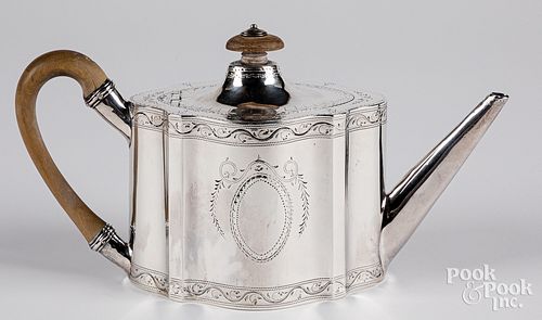 ENGLISH SILVER TEAPOT 1787 1788English 3121fa